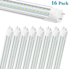 16 Pack LED Tube Light Bulbs G13 T8 4FT 28W V shape LED Shop Lights F40T12 6500K