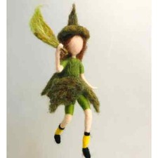 Leaf Forest Fairy Elf Wool Needle Felting Needlecraft Material Kit
