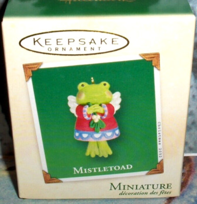 Mistletoad Mistletoad`2002`Miniature-She's Ready,Porcelain Hallmark Tree Ornament ...