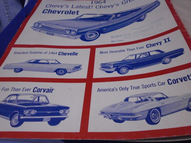 Sing of the USA with Chevrolet 1964 Chevelle Corvair Corvette Glasscock