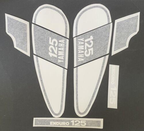 1975 Yamaha DT125 enduro fuel tank decals SET, OEM SPECS, NOS STYLE - Picture 2 of 2