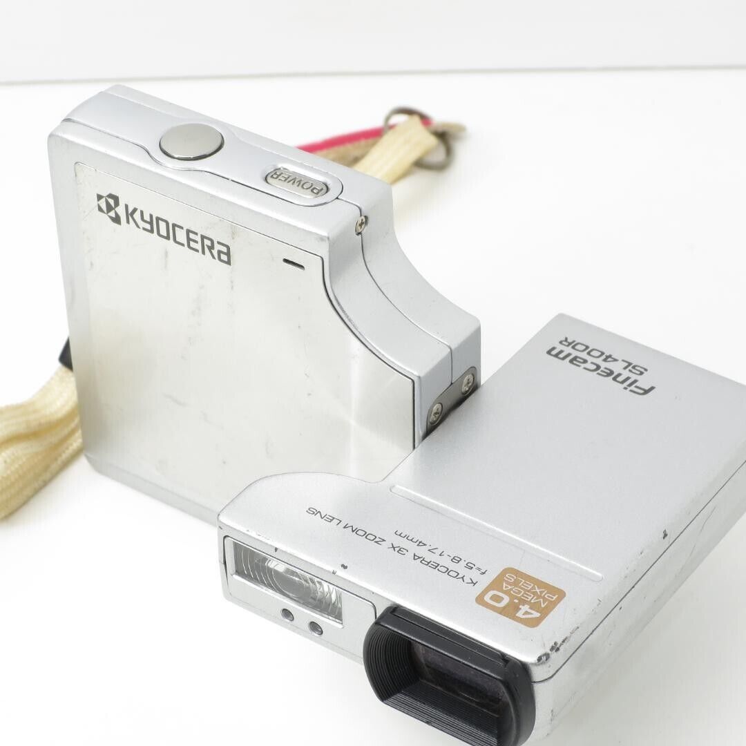 Kyocera Finecam SL400R Silver Working Japan | eBay