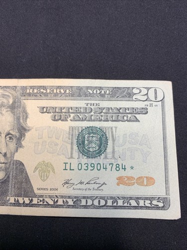*STAR NOTE*-2006 #03904784-US $20 Bill San Francisco Mint Mark! - Picture 3 of 7