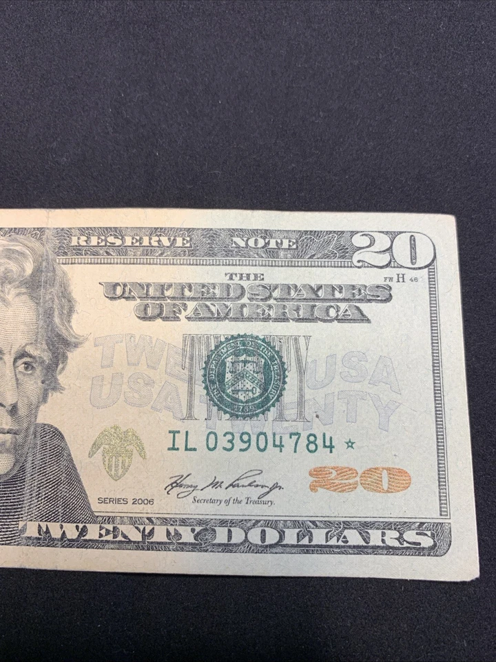 *STAR NOTE*-2006 #03904784-US $20 Bill San Francisco Mint Mark! - Image 3 of 4