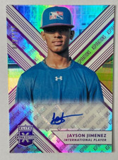 Jayson Jimenez 2018 Elite Extra Edition Aspirations PURPLE RC AUTO #'d /100