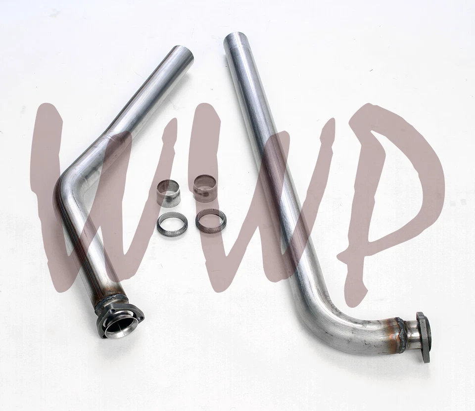 Kit de tubo de escape de doble colector de acero inoxidable de 2,5" para cuerpo 64-74 GM A & F V8 Foto 3 de 3