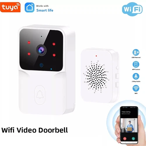 Timbre de video inalámbrico WiFi inteligente anillo de seguridad teléfono cámara timbre intercomunicador - Imagen 2 de 17
