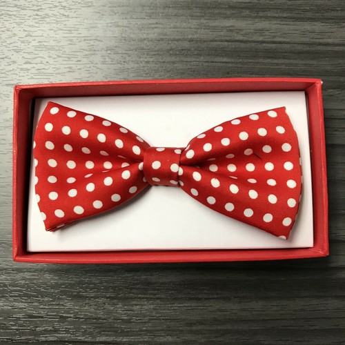 10+ Colors Clip on Polka Dot Tuxedo Bow-Tie Toddler Baby Kids Boys Girls 1x - Picture 6 of 21