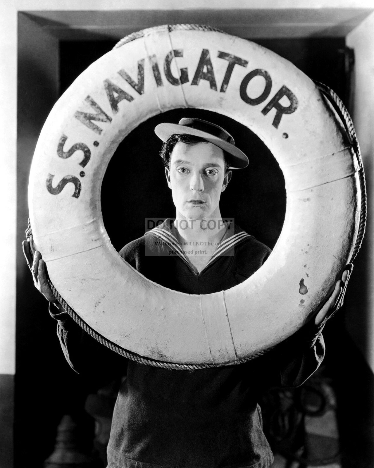 Photo Buster Keaton – Tirage Couleur 8x10 Pouces – Rare