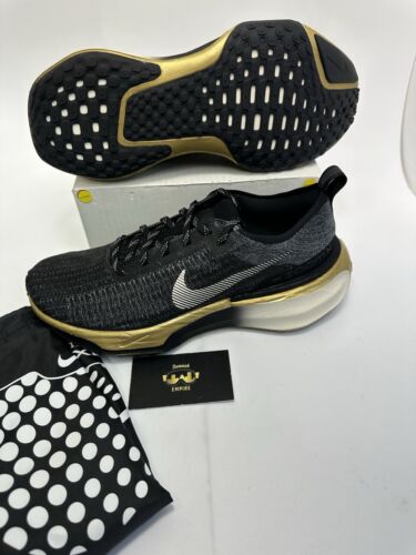 Nike ZoomX Invincible Run Flyknit 3 ID By You Black Gold DX5050-100 Mens Size 10 - Picture 2 of 8