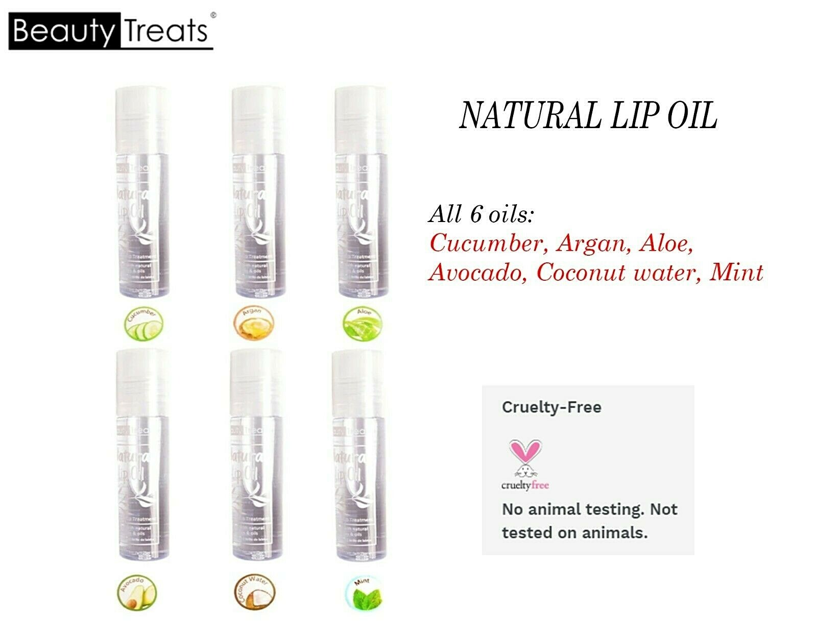 Beauty Treats NATURAL LIP OIL Hydrating lip treatment, Natural extract