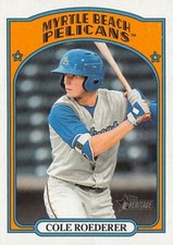 2021 TOPPS HERITAGE MINORS (#142) - COLE ROEDERER