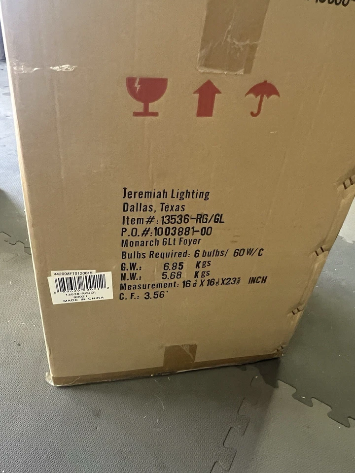 Craftmade jeremiah Design foyer Chandelier New! - Image 2 of 4