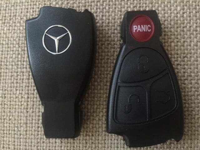BRAND NEW MERCEDES BENZ REMOTE FOB REPLACEMT SHELL/CASE WITH PANIC