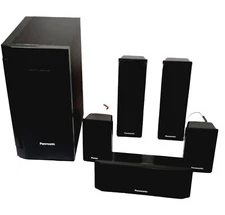 Panasonic Home Theater Surround Sound Speakers Set of 6 SB-HF HS HC660 & HW560