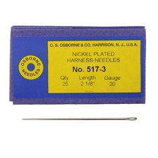 C.S. Osborne Pack Of 25 Harness Needles 517 517-3 Size 3 Made In USA