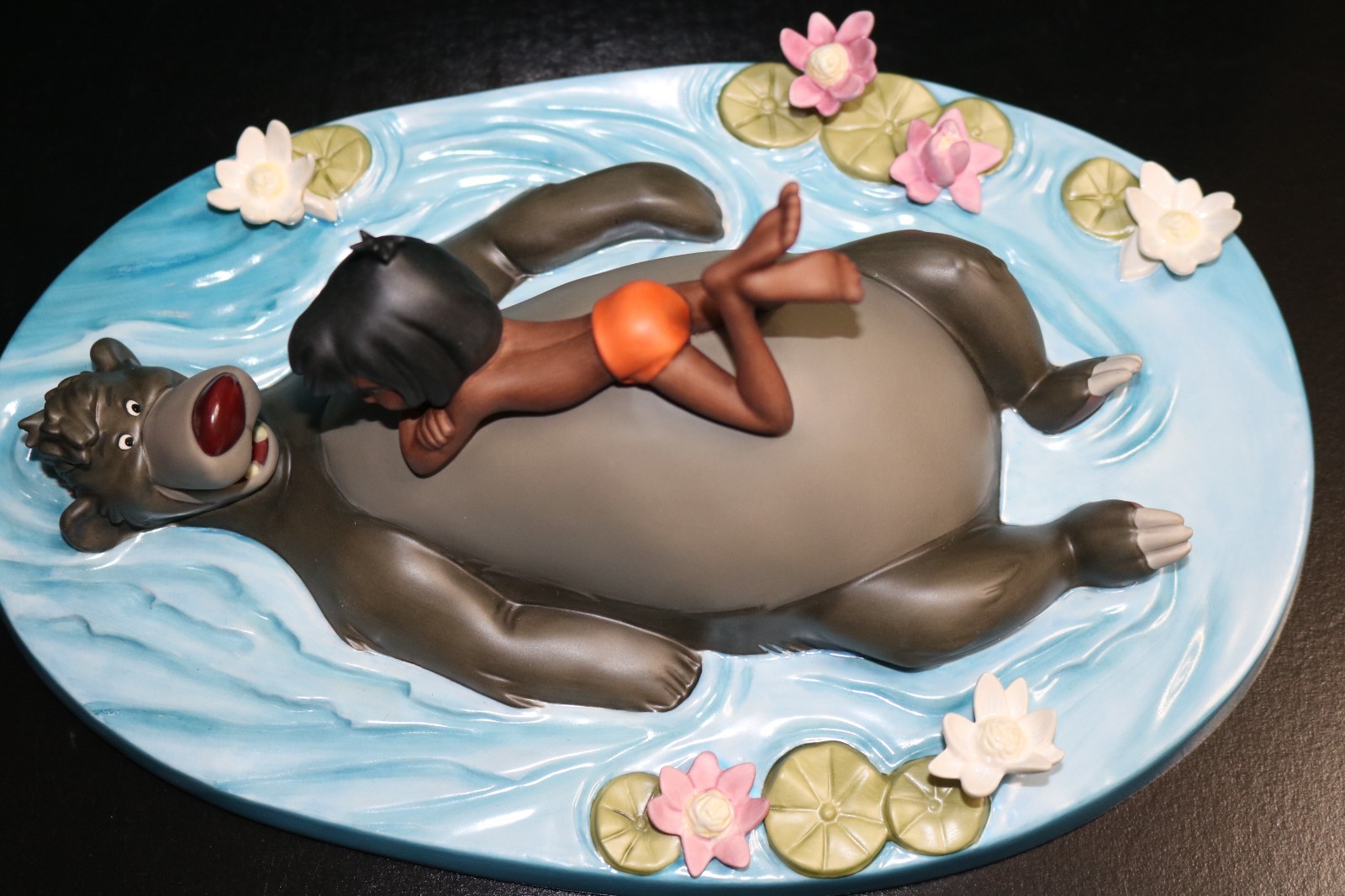 WDCC The Jungle Book’s Baloo & Mowgli “Jungle Harmony” w/ Lithograph New in Box