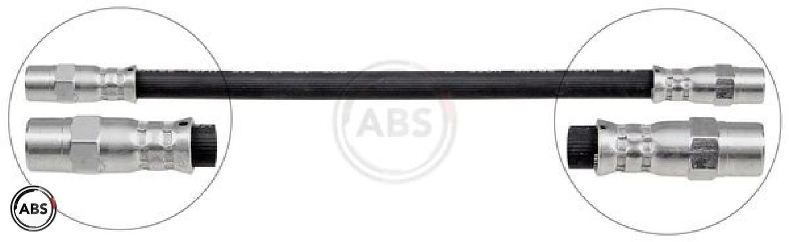 Bremsschlauch 265 mm INN M10x1.0 INN M10x1.0 A.B.S. für u.a. AUDI 100 - Bild 2