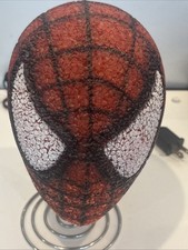 2006 Marvel SpiderMan Eva Lamp Night Light Up Bobble Head Type Spiral Base WORKS