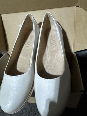 Soul Naturalizer Women's Lindsay Slip On Comfort Dress Flats Black cream 8 1/2