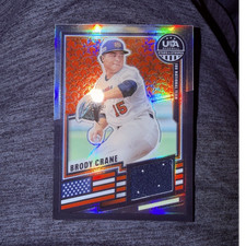 Brody Crane USA Baseball Stars & Stripes USA-BC RARE BLUE PATCH