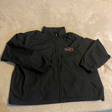 Vintage Walmart North End Black Full Zip Jacket Mens 3XL Employee Uniform Work