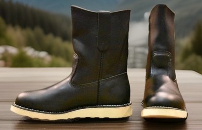 Red Wing 8169 Pecos Black Chrome Pull On Boots 6.5E 2016 Boxed