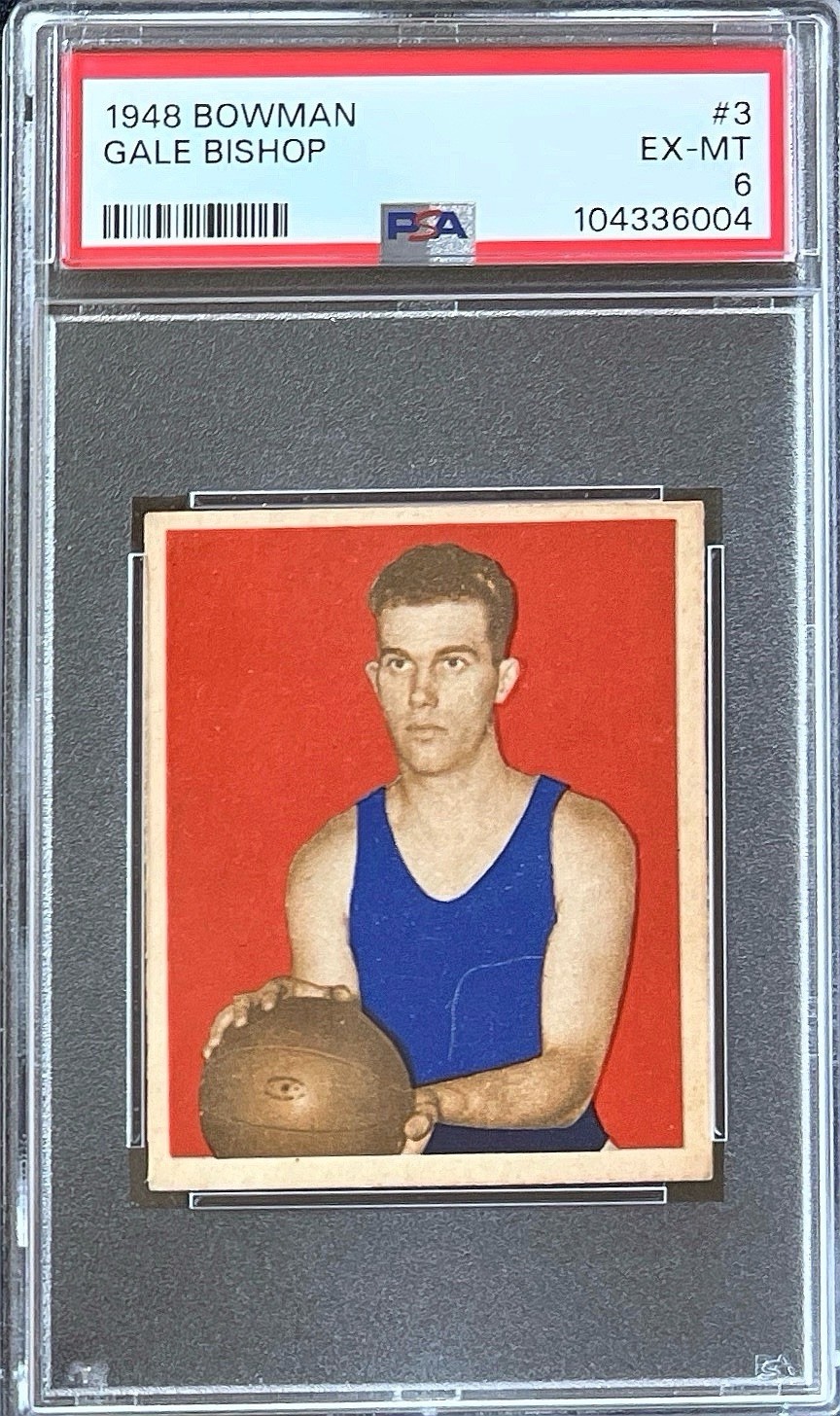 1948 Bowman - #3 Gale Bishop - PSA 6 (Fresh Grade)