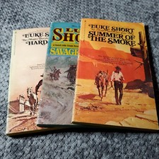Luke Short 3 Western Book Lot Hardcase Savage Range Summer of Smoke