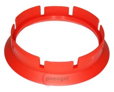 Zentrierring für Alufelgen  Kunststoff 63.4mm auf 57.1mm rot