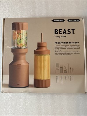 Beast Health Blender Mighty 850 Plus Premium Compact Personal Blender Sand New