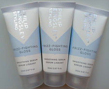 £30RRP PHILIP KINGSLEY FRIZZ FIGHTING GLOSS SMOOTHING SERUM FOR HAIR SET 3X 20ML