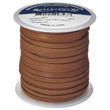 Realeather Crafts Deerskin Lace, Saddle Tan 1/8" x 50'