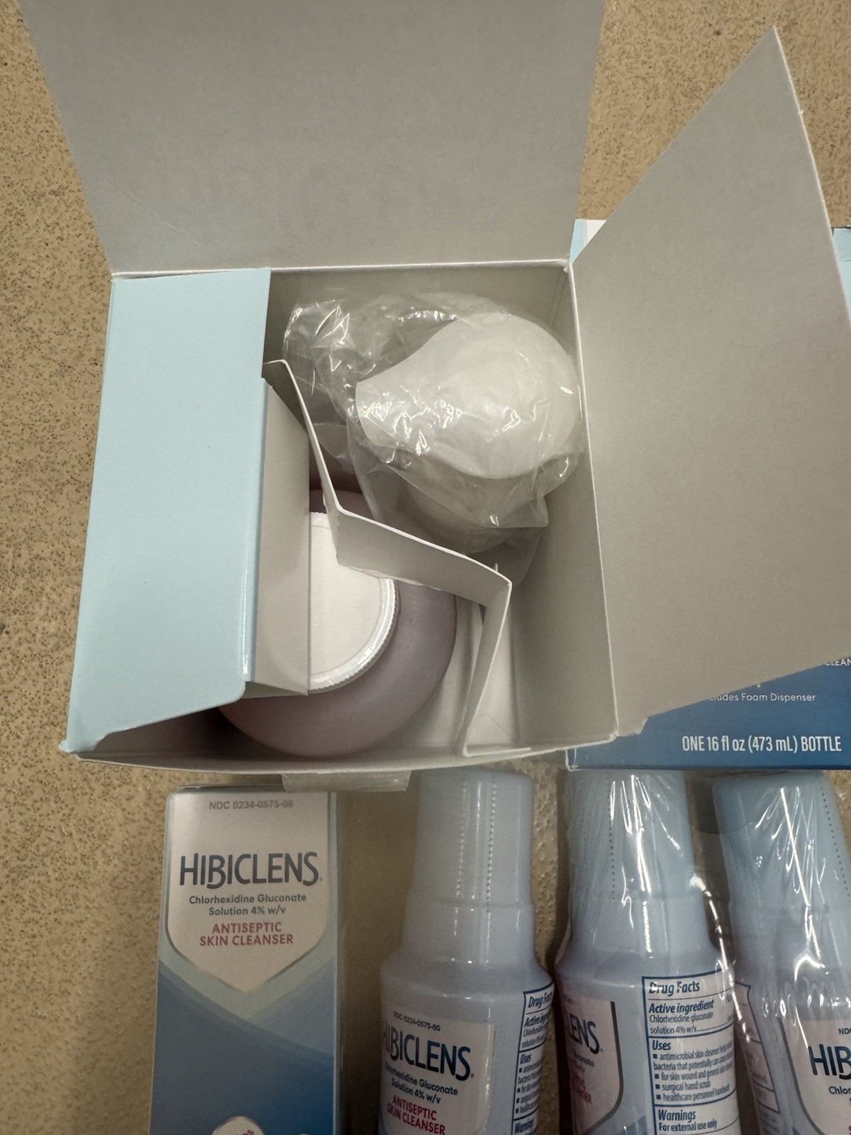 6x Hibiclens Antiseptic Skin Cleanser Foaming 4% CHG 16oz Pump Bottle 8oz