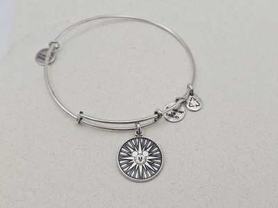  Disney Parks Alex And Ani Mickey's Fun Wheel Silver Charm Bracelet Retired  