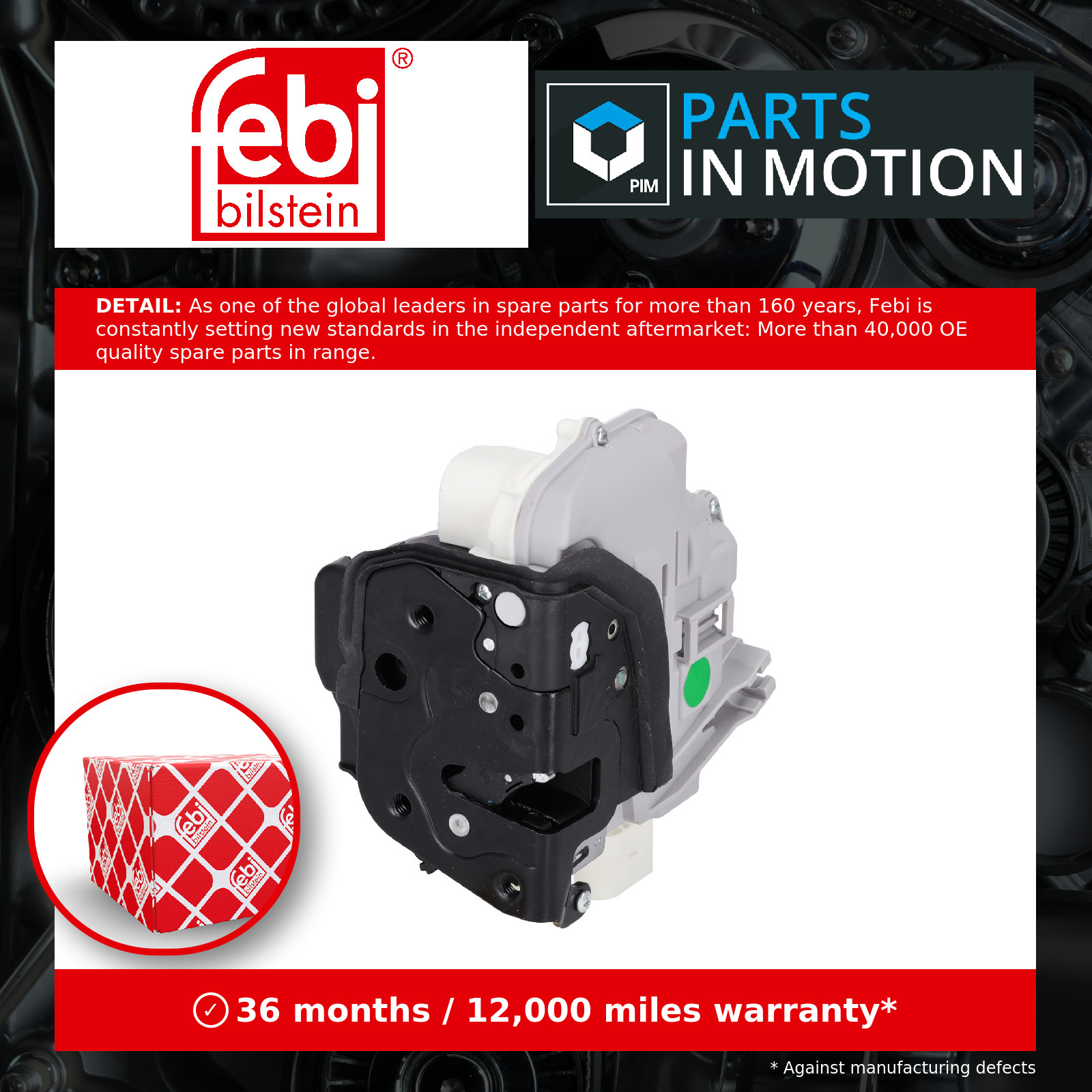 Door Lock fits AUDI S6 4F2, 4F5 5.2 Front Left 06 to 11 BXA 4F1837015A Febi New