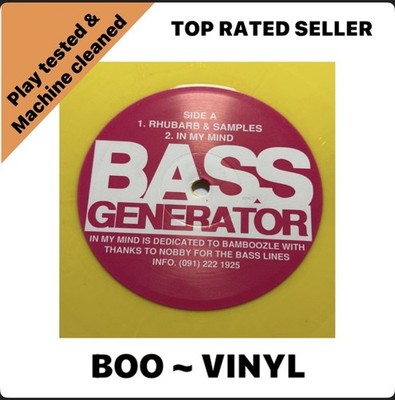 Bass Generator / MIC    Rhubarb & Samples Vinyl 1992 Breakbeat, Hardcore, Techno