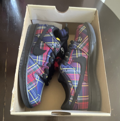 Men's Size 10.5 Nike SB Dunk Low Pro QS Skate Shoes Plaid Multi-Color II1493 600