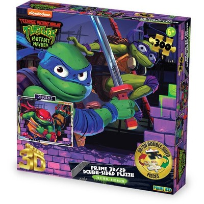Teenage Mutant Ninja Turtle Wall Breakers 300pc 24x18 in 3D/2D Double-Sided Puzz