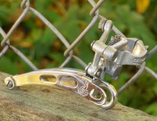 Campagnolo Nuovo Record Front Derailleur Vintage Raleigh Bianchi Masi Cutouts