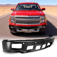 Front Bumper For 2014-2015 Chevrolet Silverado 1500 With Fog Light Holes Steel
