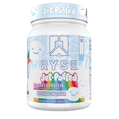 RYSE Loaded Protein Powder, Jet Puffed Marshmallow, 20 Servings, 25g Protein,