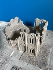 Gothic Large Hab Block Ruins Building Terrain - Compatible with Warhammer 40K