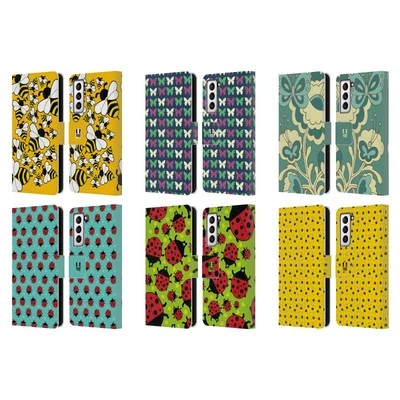HEAD CASE DESIGNS BUGGED LIFE LEATHER BOOK CASE FOR SAMSUNG PHONES 4 - Image 1 of 4