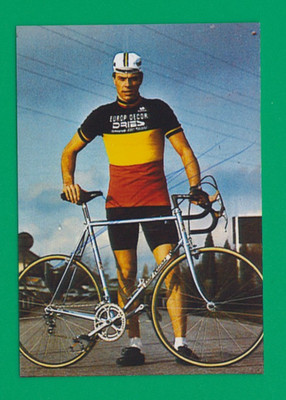 CYCLING repro PHOTO cyclist HOSTE FRANK Belgian Champion EUROP DECO team