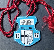 Metallanhänger  9. Deutsche Meisterschaften der R.C. Segler Fulda 1977