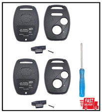 2PCS Replacement Key Fob Cover Case fit Honda 2003-2012 Accord 2006-2013 Civic