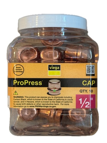 Viega ProPress 1/2 in. Copper Cap (10-Pack)