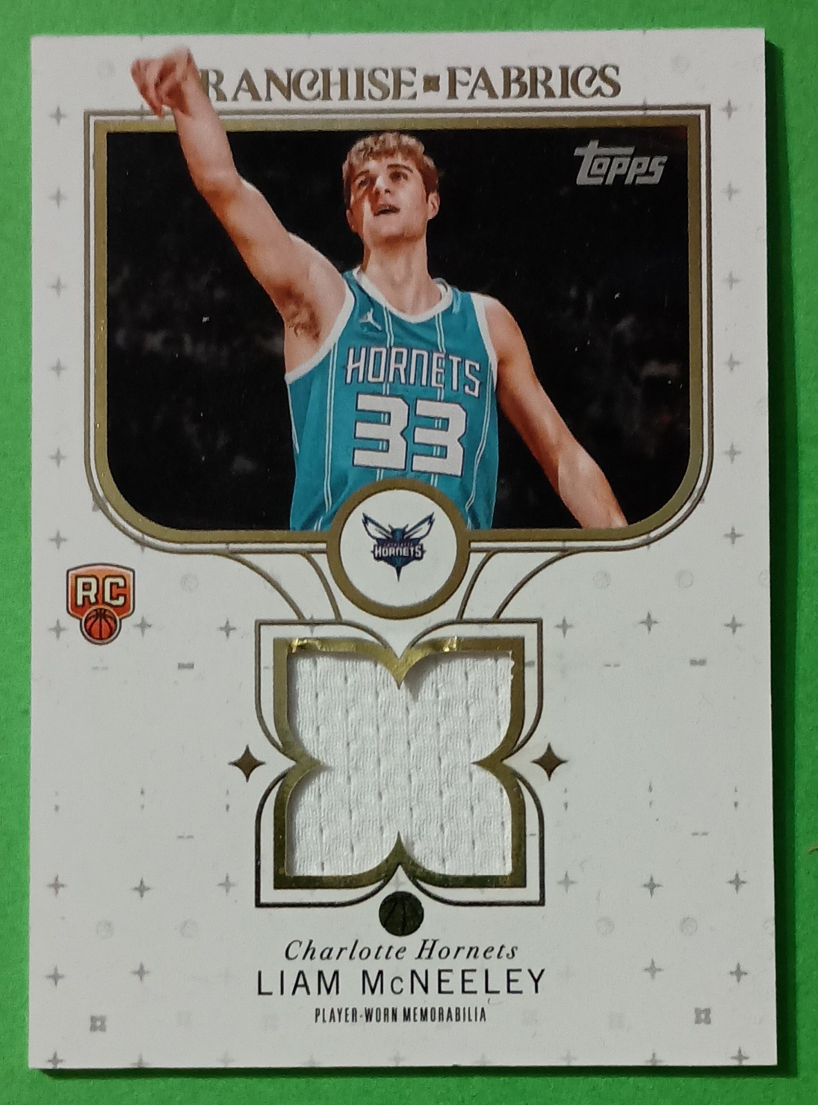 2025/26 Topps Liam McNeeley Franchise Fabrics