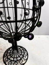 Glass Bead Wine Cork Holder 12 Inches With Beautiful Metal Work.